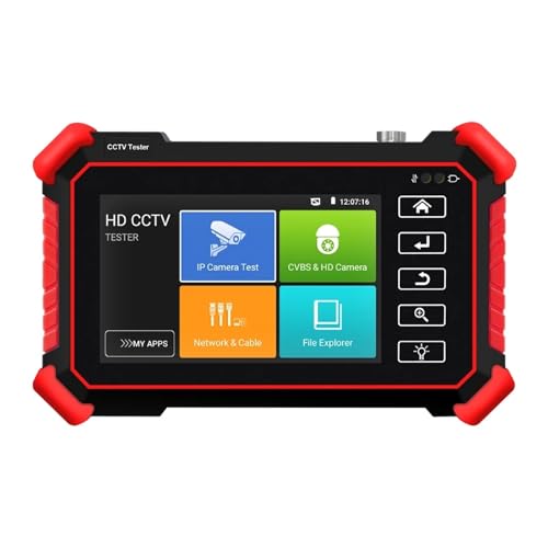 MEIVIYA Probador CCTV de 4 Pulgadas, cámara IP, Mini Monitor 8K H.265, Prueba de Corriente Principal AHD CVI TVI CCTV, probador analógico, Monitor, rastreador de Cable