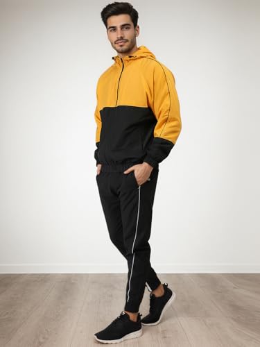 Image of CHKOKKO Sunscreen Jacket for Men Windcheater Hooded Zipper Sports Jacket | UV Protection | Sun Protective | Lightweight Water Resistant | Riding Biker | Outdoor Travel Gym Running