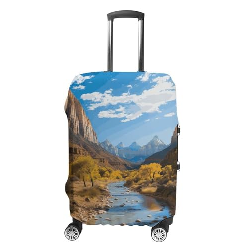 Zion National Park Luggage Cover, Washable Elastic Suitcase Cover Protector Fit 18-32 Inch Luggage