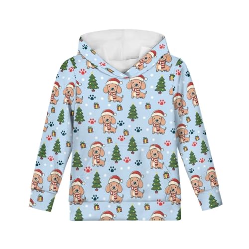 Pinupub Long Sleeve Christmas Hoodies For Boys Girls School Holiday Xmas Casual Pullover Sweatshirt