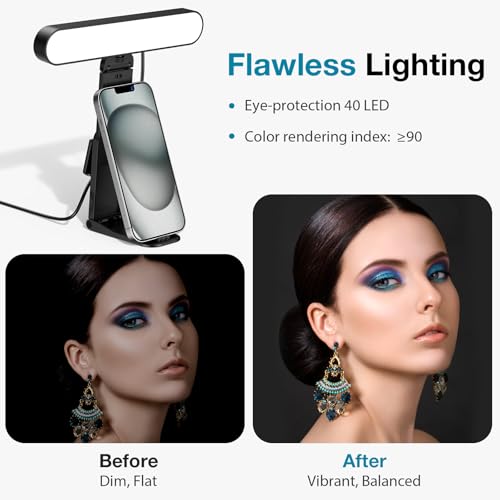 Image of InnoGear Video Conference Light, On-Camera Video Lights for Monitor Desk LED Streaming Lighting with Remote and Touch Control Selfie Zoom Lighting for Computer Webcam Laptop Podcast, Recording