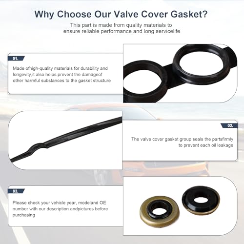 Image of VS50542R 11213-22050 11213-0D030 11213-0D040 Gasket Set Cylinder Head Cover for Toyota Corolla