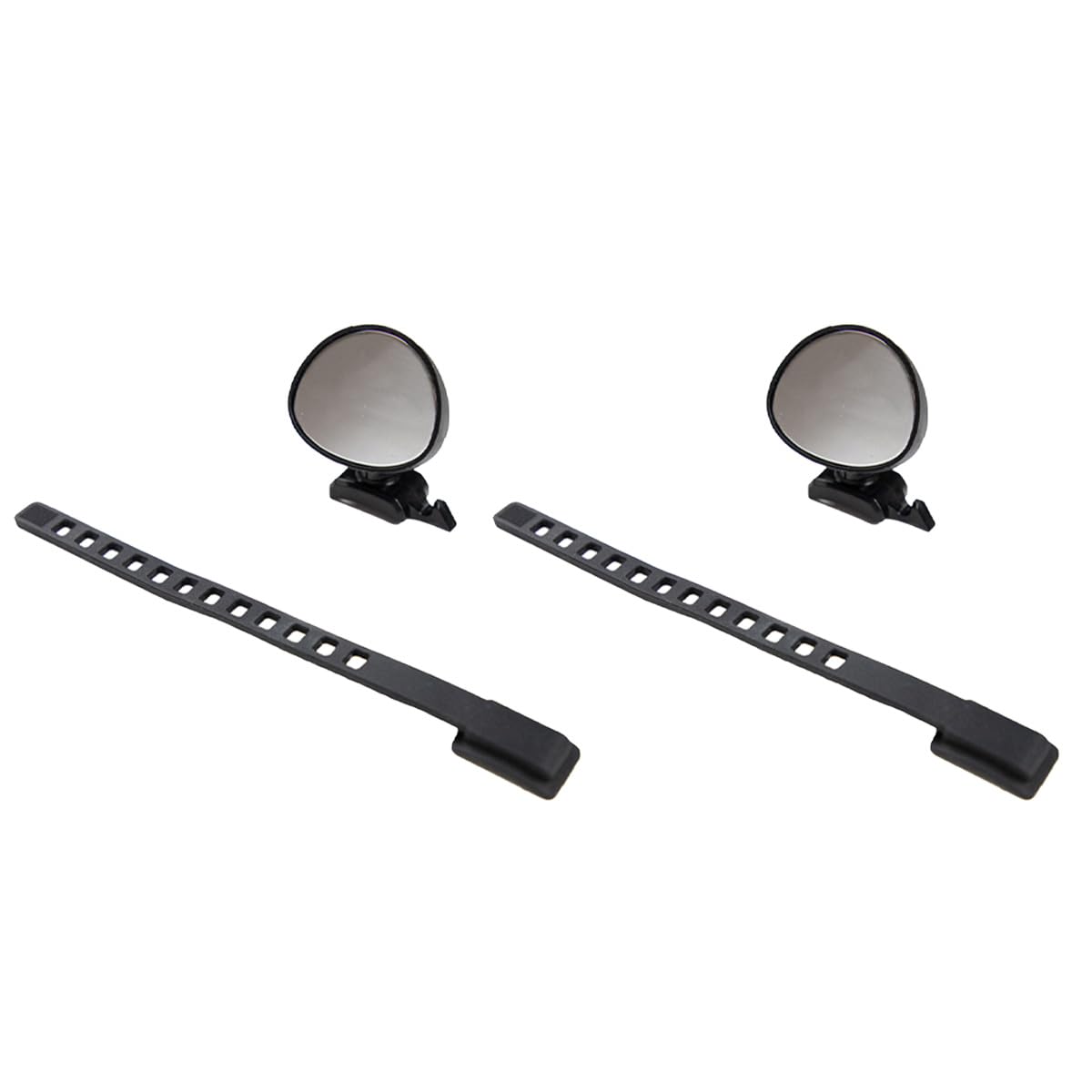 ZEFAL SPY 15 Bicycle Mirrors x 2 - Bicycle Mirror Small 15 cm2 28 g - Multi-Positionable Mini Bicycle Rear View Mirror - Mountain Bike, Gravel, Road Bike - Mounting with Silicone Strap