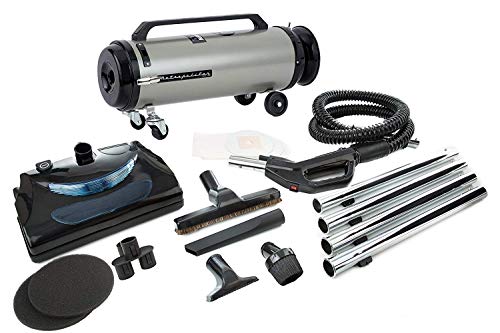 Metro Vacuum Metropolitan Professionals ADM-4PNHSNBF 13 Amp 4-Horsepower Canister Vacuum with Quadruple Hepa Filtration and Electric Power Nozzle
