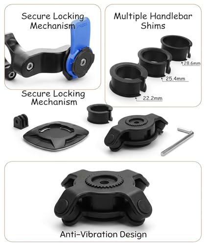 Image of Bike Accessories All, Mobile Mount for Bike, for Urban Commuting and Off-Road Cycling, Versatile Phone Mount Suitable for Bicycles and Motorcycles