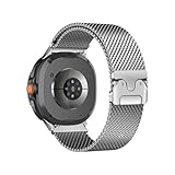 Cinturino In Acciaio Inossidabile Milanese Adatto For Samsung Galaxy Watch 8 40mm 44mm / 8Classic 46mm / Galaxy Ultra 2025 47mm(Silver,For Galaxy Watch 8 40mm)