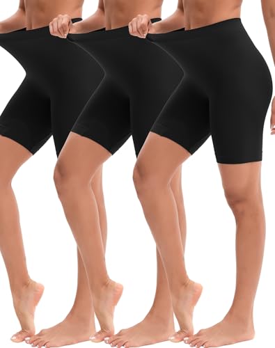 Image of INNERSY Womens Slip Shorts for Under Dresses High Waisted Bike Shorts 3-Pack
