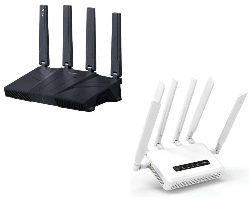 Image of GL.iNet GL-BE9300(Flint 3) Tri-Band WiFi 7 Router & GL.iNet GL-X3000 (Spitz AX) Cellular 5g Router