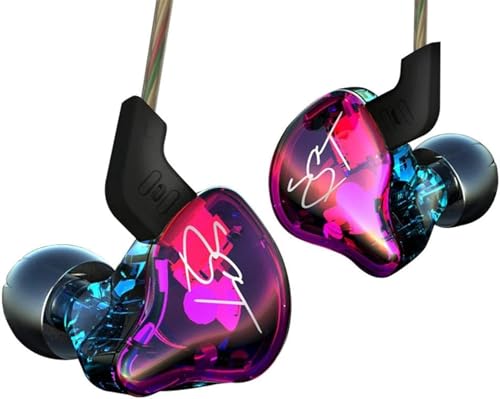Image of Sounce HiFi KZ ZST Colorful Hybrid Balance Armature with Dynamic in-Ear Earphones Stereo Headphones | 18 Ohms Impedance | High-Resolution Sound | Stylish Colorful Nomic Design