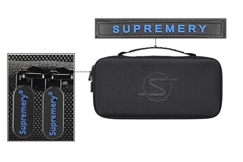 Supremery Etui kompatybilne z klawiaturą bezprzewodową Logitech MX Keys Mini – wytrzymałe etui z twardego tworzywa EVA z wewnętrznym organizerem i zamkiem błyskawicznym – torba ochronna i transportowa
