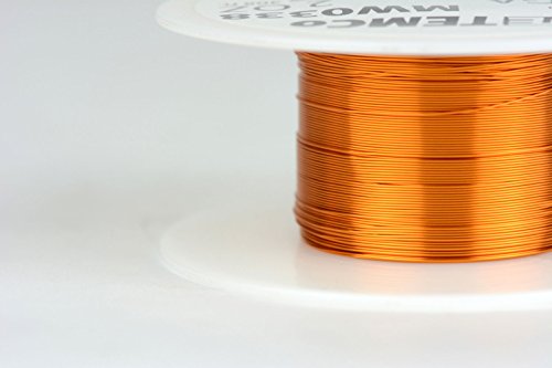 Image of TEMCo 29 AWG Copper Magnet Wire - 2 oz 308 ft 200C Magnetic Coil Winding
