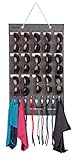 PACMAXI Sunglasses Organizer Storage,Wall Pocket by Sunglasses 15 Slots Felt (Grey 15 Slot 9 Hooks)