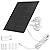 Solar Panel for Security Camera,5W USB Solar Panel for DC 5V Security Camera with Micro USB or USB-C Port,IP65 Waterproof Solar Charger for Camera with 360°Adjustable Mounting(1 Pack)