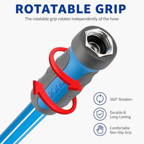 Image of FEVONE Heavy Duty Garden Hose 12 ft, Hybrid Polymer Water Hose