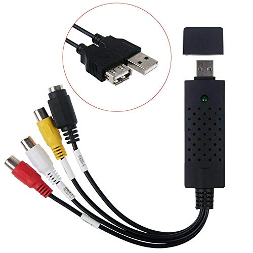 Ruiqas USB 2.0 VHS To PC DVD Converter with Driver CD Video Audio Capture Card Adapter - Thumbnail 3