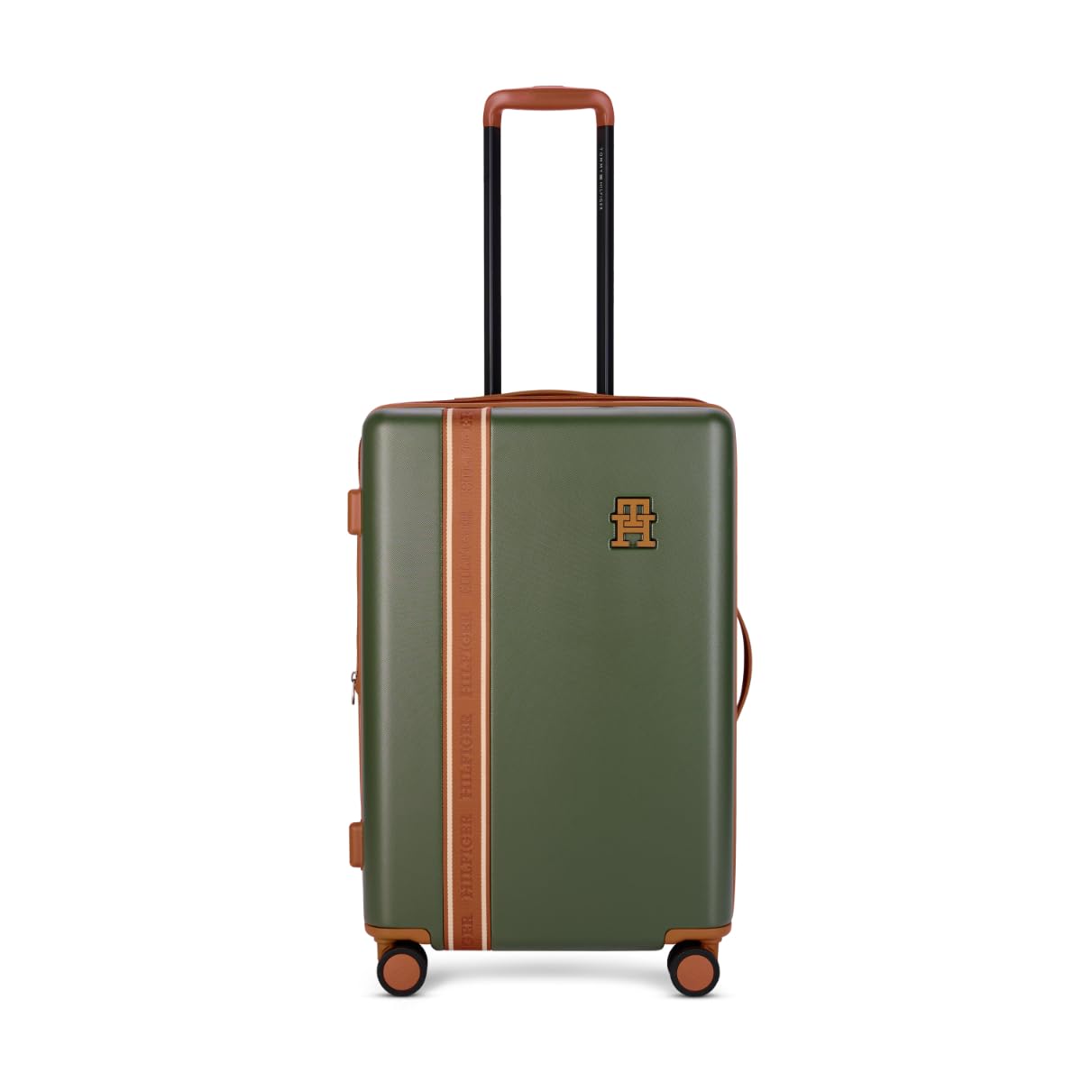 tommy hilfiger Mid-Size Luggage Edison - Olive | Check-in Trolley Bag with TSA Lock | 360° Hinomoto Spinner Wheels | Telescopic Handle | Expandable | Hardshell PC Suitcase | 80L Capacity-picture-15