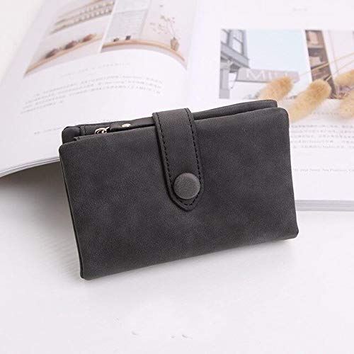 Preisvergleich Produktbild Damen Geldbörse Laterne kurzer Reißverschluss Reißverschluss 14x9cm schwarz