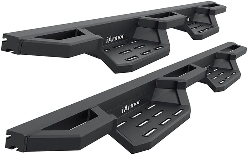 APS 6.5in Nerf Bars Pocket Steps Square Tube Rocker Guards Compatible with Nissan Pathfinder 13-21