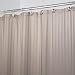 mDesign Satin Stripe Fabric Shower Curtain Liner - 72" x 72", Taupe