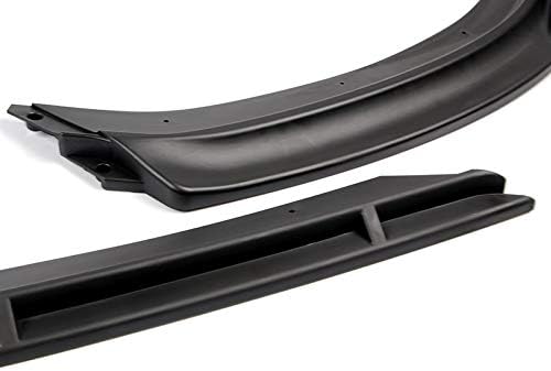 EPARTS Front Bumper Spoiler Lip 3PCS ABS Compatible with 2017 2018 2019 2020 Audi A3, Car Exterior Accessories, Auto Air Chin Body Kit Splitter Trim Protection (Matt Black)