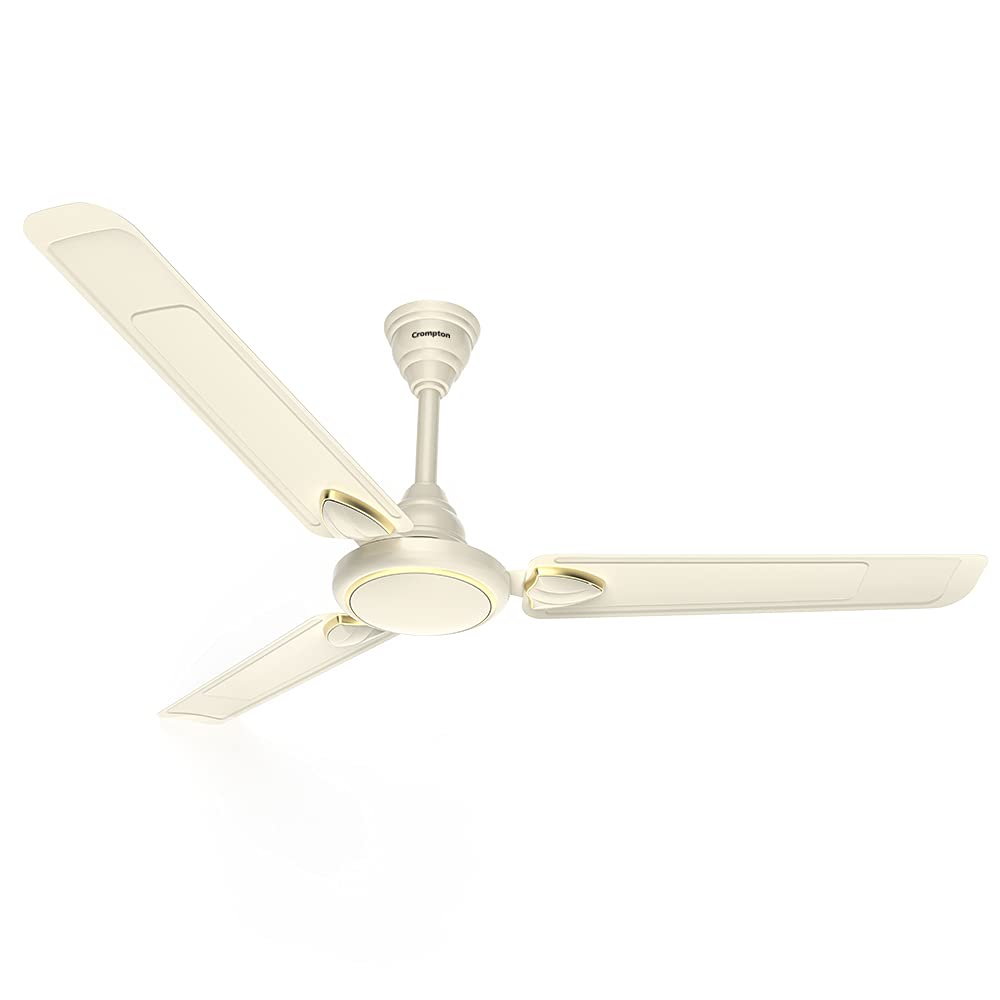 Crompton Hill Briz Deco1200mm (48 inch) High Speed Designer Ceiling Fan (Ivory Gold), Pack of 1 (CFHLBDC48IVG) (B095PYNFPV) Amazon Price History, Amazon Price Tracker