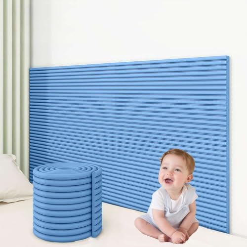 Paneles de pared acolchados autoadhesivos 3D para seguridad en dormitorios 2