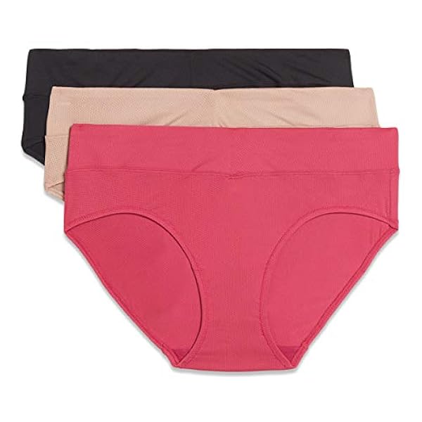 Warner's Blissful Benefits No Muffin Top Breathable Micro Hipster Panties Multipack Slip a Culotte Donna