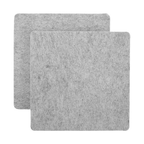 ibasenice Almohadilla de Planchado para Mesa 20X20 CM de Fieltro Gris Claro, Tapete Aislante Portátil para Acolchado, Protector Térmico para Planchado de Ropa y Manualidades