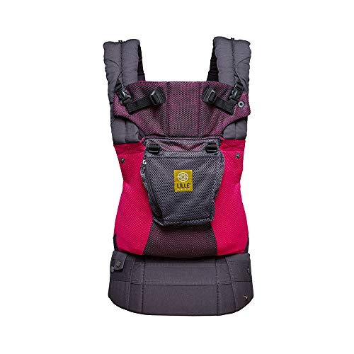 LÍLLÉbaby Complete Airflow Six-Position Baby Carrier, Charcoal/Berry