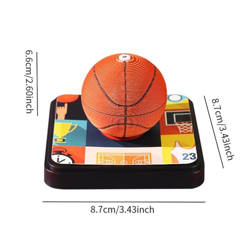 Calendrier 2025 basket bloc-notes 3D pour decoration de bureau