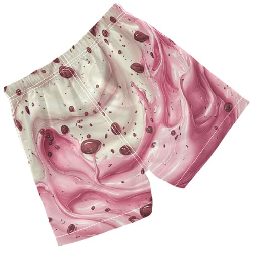 Pigsaly Boys Swim Trunks Pink White Ice Cream Boys Board Shorts Swimsuit Swimwear Summer Bathing Suit 2T2