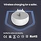 CoolSmile Ladestation Kompatibel mit Oral B Elektrische Zahnbürste, Ladegerät Wandladegerät EU-Steckdose für Braun Oral-B Genius/Pro/Smart/Vitality/Kids/io2/io3/io4/io5/io6 usw