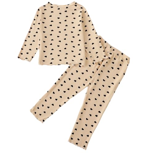 Mikrdoo Toddler Girls' Pajamas girl Sleepwear Rayon Derived from Bamboo Little Girl Pjs 2 Piece