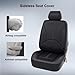 Leather Car Seat Covers for Hyundai i10/Grand i10 LA BA PA/i30 Fastback PD/i40 Sedan 5-Seats Universal Non-Slip Wear-Resistant Vehicle Cushion Covers Front and Rear Seat Cover Interior Accessories