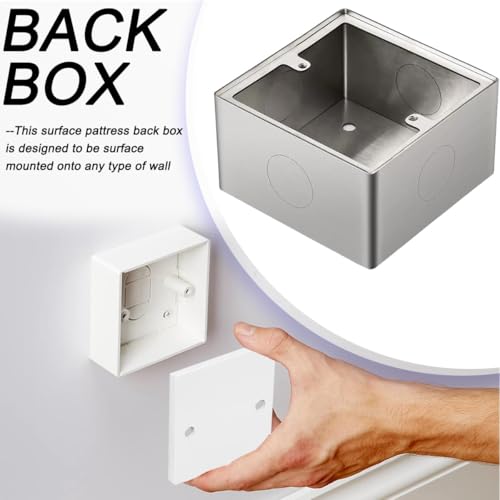 Boîtier de montage en surface 50 mm isolé et en acier durable
