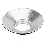 Pixapro 120° Wide-angle Photography Flash Reflector Studio Photo Wide Angle Radar Metal Dish Reflector Bowens Fit Reflective Lighting Spillkill Light Control Modifier Video Photo Shoot (Standard)