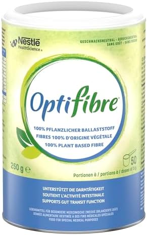 Optifibre Powder, Neutral Flavour, 250g Tin - Soluble Dietary Fibre Powder (Gluten Free Fibre, Effective and Natural Solution to Help Support Gut Transit)