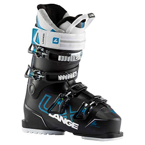 Last: 102 mm, flex: 70 LANGE LX 70, Scarponi da Sci Donna, BK Glit/Blue Met Blue, 24.5 Mondopoint (cm)