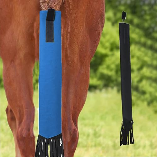 Gobelieve Horse Tail Bag 2-Pack, Equestrian Tail Cover with Tassel, Protects Horse's Tail from Dirt, Breakage and Insects
