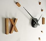  Kasper\'o\'clock - große Wanduhr aus Eichenholz