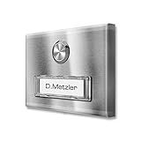 Aufputz Klingel - Einfache Montage mit Schrauben und Dübeln.