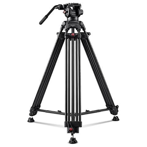 【Neigungsspannung-Design】 RAUBAY 179,8 cm Professionelle robuste Videokamera-Stativ Cover