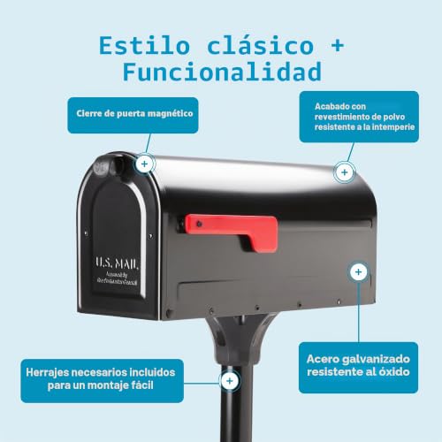 Kit de buzón y poste para recibir correspondencia sin obras complejas en casa 6