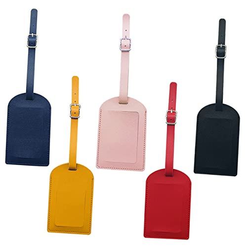 Étiquettes de bagage PU voyage Healvian suspension colorée identification durable