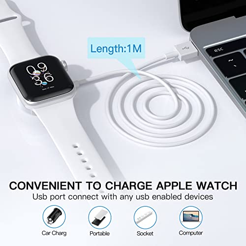 Watch Charger Compatible With Apple Watch Charger, Magnetic Charging Cable For Iwatch Series 8/7/6/Se/5/4/3/2,Portable Wireless Charger With Usb Charging Cord (3.3Ft / 1M) #TOP6