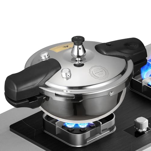 Petit Autocuiseurs 1.8L/3.0L/3.8L, Cocotte Minute 80 kPa pour Cuisine à Gaz, Facile à Transporter, Autocuiseur en Acier Inoxydable pour Cuisine, Restaurant et Camping en Plein Air (3.0L)