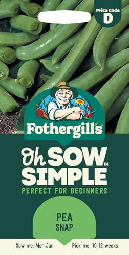 Fothergills Oh Sow Simple Pea Snap Vegetable Seeds Sow: MarJun Green