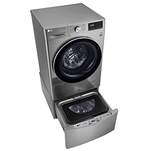 Lava e Seca Smart LG 11kg Aço Escovado com Inteligência Artificial AIDD™ VC4-CV5011TS4A 220V