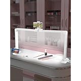 LIARTY プロフェッショナル ハーフムーン ネイルデスクランプ 34インチ 456個のLEDビーズ 明るさ調節可能 (0%-100%) 色温度 (3000K-6000K) 電話スタンド付き 折りたたみ式&ポータブル ネイルアート用 ラッシュエクステンション用