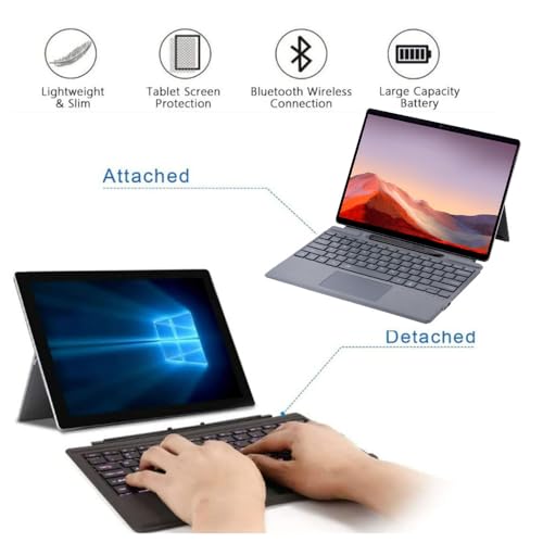 Clavier Bluetooth Surface Pro 8 et X rétroéclairé 7 couleurs - 4
